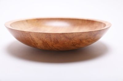 Alternate image for #2053 Spalted Fiddleback Maple Wooden Bowl 10 1/4  X  2 1/4