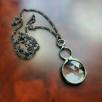 Alternate image for Long Necklace for Women, Kaleidoscope Necklace, Glass Prism Jewelry, Fun Gift for Her