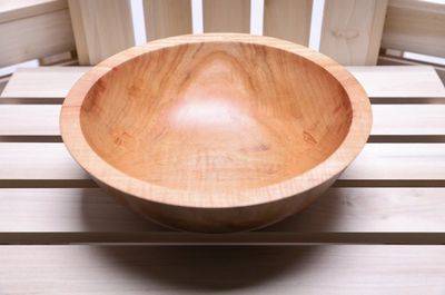 Alternate image for #2301 Sugar Maple Wooden Bowl 9 1/4 x 3