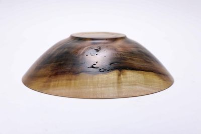 Alternate image for #2444 Rainbow Tulip Poplar Wooden Bowl 7 1/2 x 2 1/8