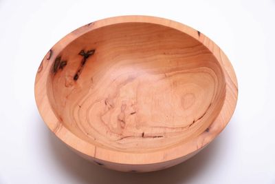 Alternate image for #2320 Pecan Wood Fruit Bowl 12 1/2 x 4 1/4