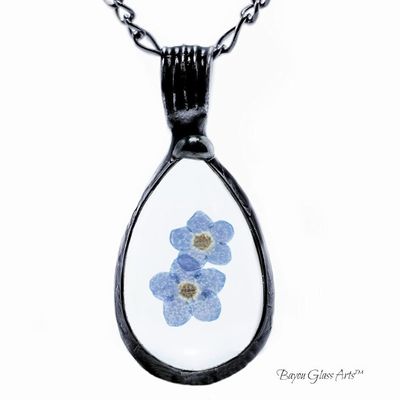 Primary image for Forget Me Not Pendant Necklace, Teardrop