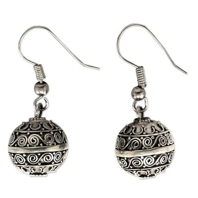 Alternate image for Indonesian Sterling Silver Dangle Earrings Melodious